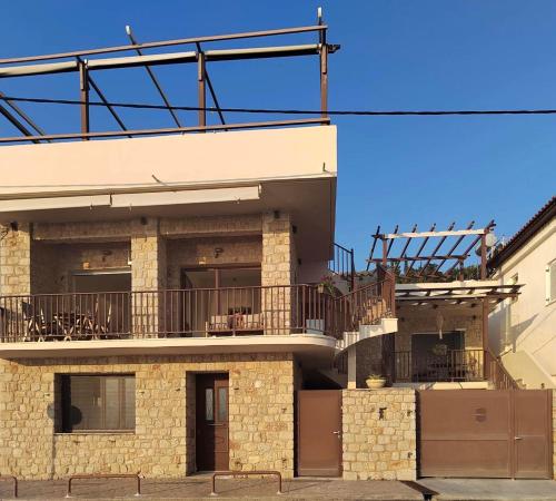 A szálláshely kívülről, Marvel Sea View 3 in Akrogiali