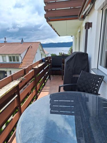 Varanda/terraço, Seezeit! Smartes Apartment mit Seeblick in Sipplingen