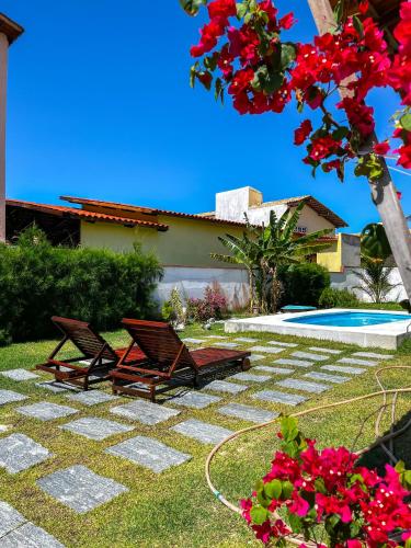Casa Egípcia em Morro branco - na quadra da praia