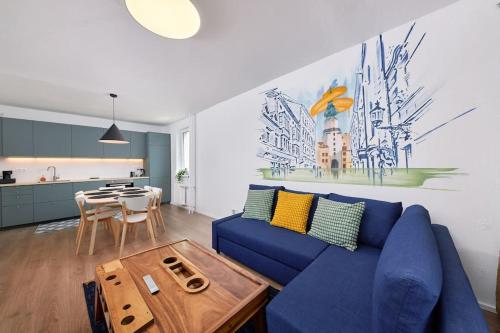 Riverside Center, 3 BR, near Danube river, Bratislava