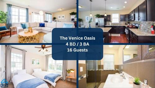The Venice Oasis - 4BR-3BA, 16 Guests! in Atlantic City, USA