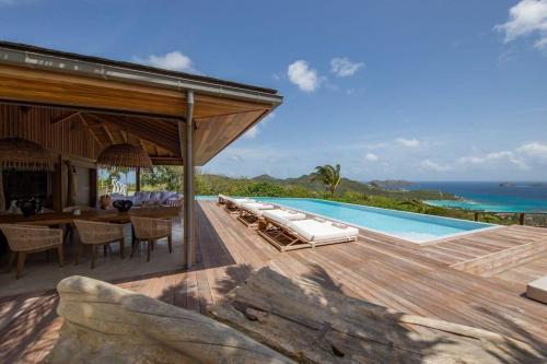 Graceful Villa offering Panoramic Views of the Bay - Location, gîte - Saint Barthelemy