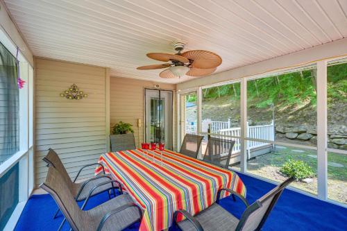 Porch and Fire Pit Shawnee on Delaware Home!
