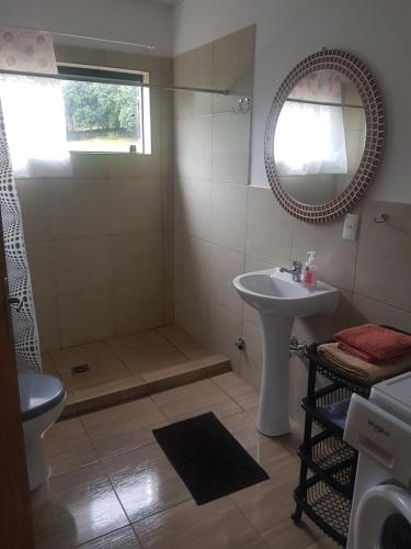 Shower, Apartamento Linda Hohenau Centro in Obligado