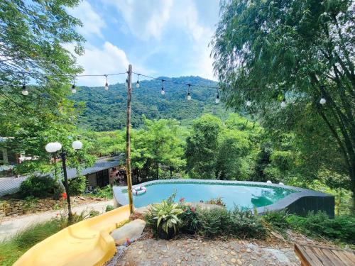 Hanoi Mountain View 3BR Private Villa, Natural Spring Infinity Pool, Healing Nature Retreat, VNese C in Quoc Oai