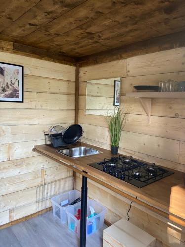 virtuve, Les Pichies, Logement insolite, Tiny House de Julia in Chassenard