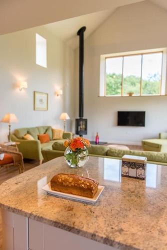 Konyha, Luxury Barn with sauna near York welcoming families, friends, groups in Huby