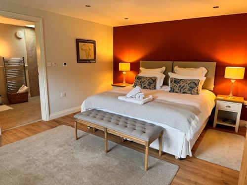 Luxury Barn with sauna near York welcoming families, friends, groups in Huby