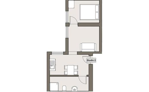1 double bed, 1 sofa bed