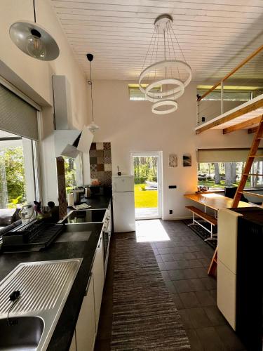 virtuve, Villa Gauja - holiday home close to the sea and lake in Gauja