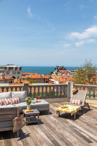 Balcony/terrace, Hotel de Silhouette in Biarritz