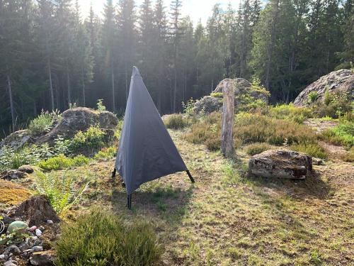 المرافق, Koselig hytte i skogen in Charlottenberg