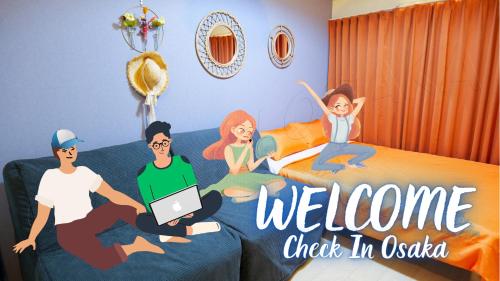 S2 특별가격 전철역도보6분 위치 최고 도톤보리 3분 번화가의 조용한 1룸 apt, Osaka