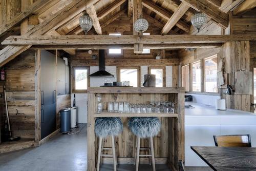 virtuve, Chalet Le Perchoir, Spa, Sauna, sur les pistes in Villard Rekulas