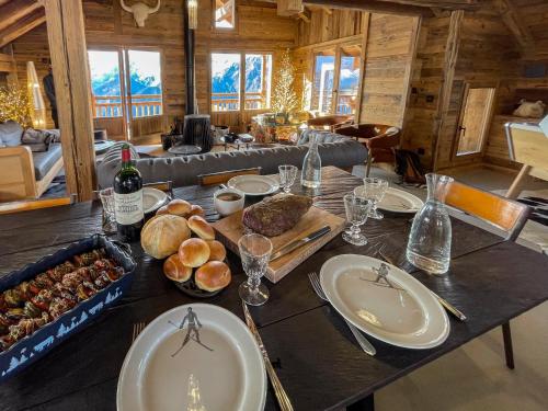 Ēdiens un dzērieni, Chalet Le Perchoir, Spa, Sauna, sur les pistes in Villard Rekulas