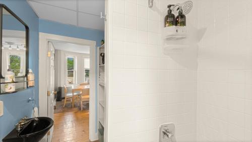 East end. Walk to food, beer and downtown fun.