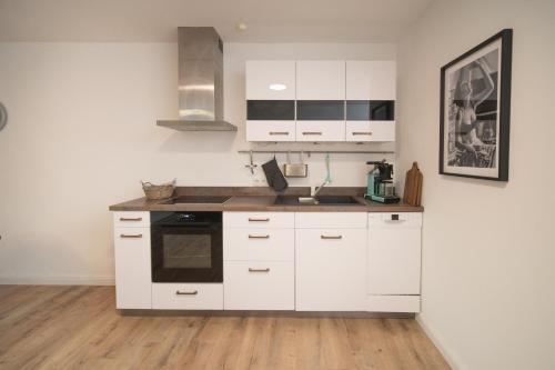 Konyha, Ferienwohnung mit Seeblick in Risum-Lindholm