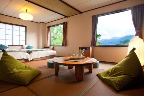 Japanese-Style Room with Bathroom and Mountain View