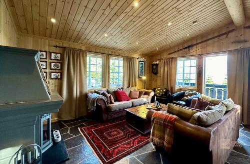 Cozy spacious cabin with sauna at Natrudstilen in Ringsaker