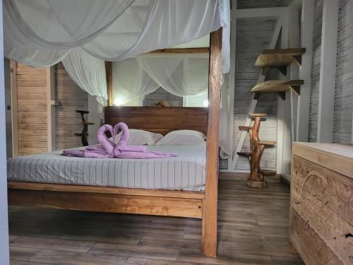 Bungalow chez Seve et Savi avec jacuzi in Sainte Rose