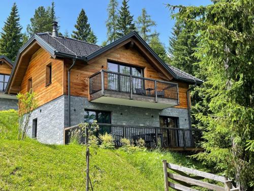  Tomtegl-Bergchalet 7 mit Privatsauna, beheiztem Infinitypool, Kamin, Fitnessraum, auf 1500m Seehöhe  in 9571 Hochrindl