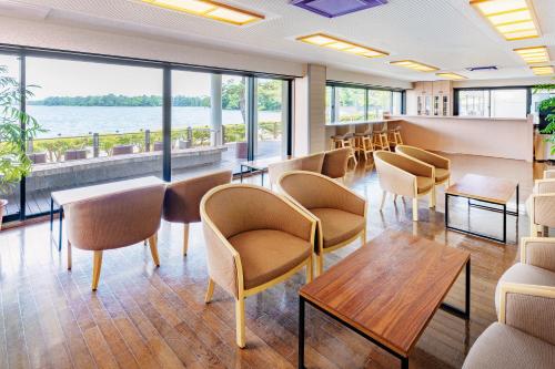 Uitzicht, Amanohashidate Hotel in Miyazu