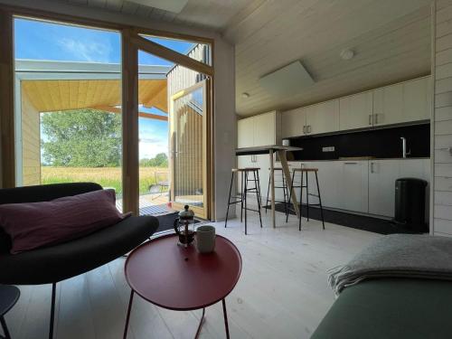 . 203 Modernes Tiny House an der Elbe mit Blick ins Grüne