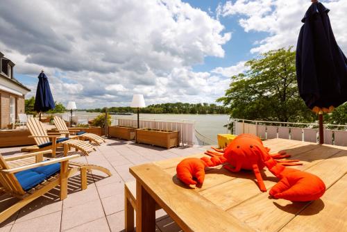 陽台/露台, Logierhaus RheintorEins in 雷斯