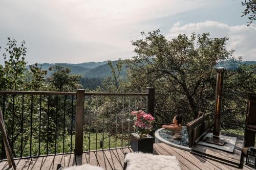 Erkély/terasz, LUXGUT Olivia in Kraubath An Der Mur