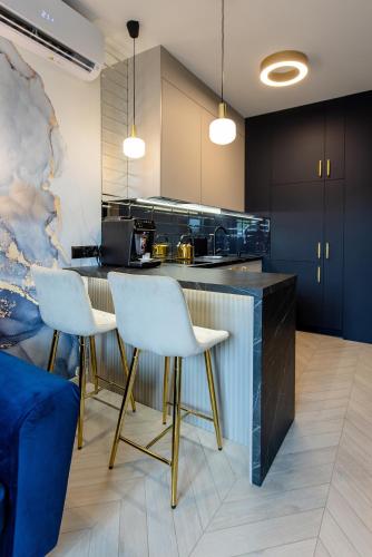 köök, LUNA Luksusowy apartament z jacuzzi na Mazurach in Elk