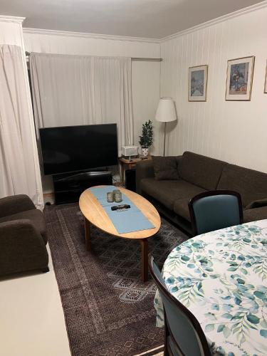 Shared lounge/TV area, Flott 4-roms leilighet pa Lund i Kristiansand in Oddemarka
