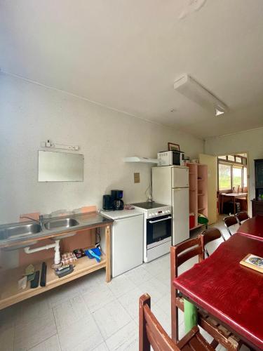 Konyha, La Baleine Blanche - Hostel in Campan