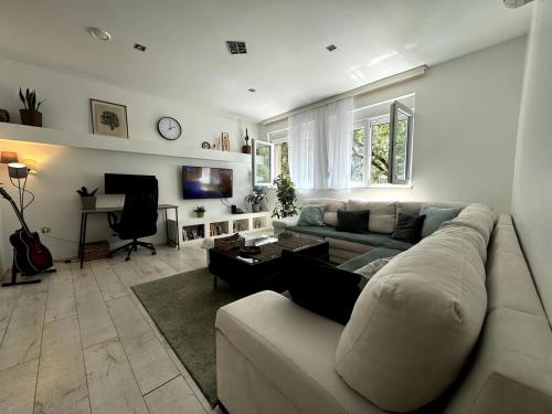 Workspace with Monitor City Center Parking, AC