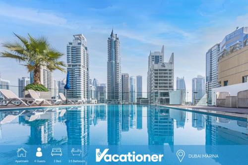 Vacationer Holiday Homes I Spacious 2 Bedroom in Marina I Steps to Tram Station, Dubai