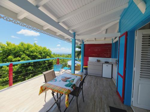 balkon/terras, Pipirite Chantant - Studios Vue Mer in Sainte Rose