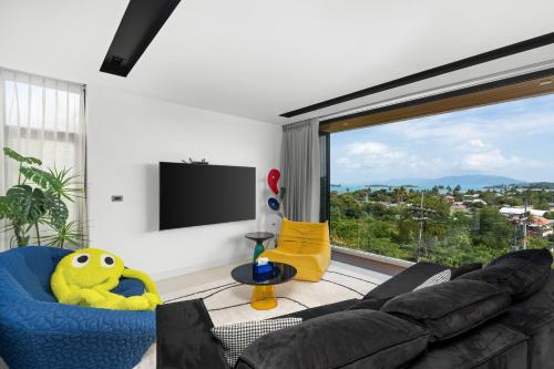 Sparkle 大佛海滩四卧时尚部分海景别墅, Koh Samui (zdjęcie 5)