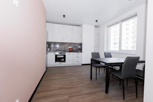 ห้องครัว, Апарт готель на Під Голоском 15б in โฮลอสโก