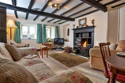 Közös társalgó / TV, Finest Retreats - Town Head Cottage in Grasmere in Grasmere