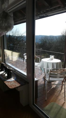 陽台/露台, Ferienwohnung Westerwaldblick Dillenburg in 迪倫堡
