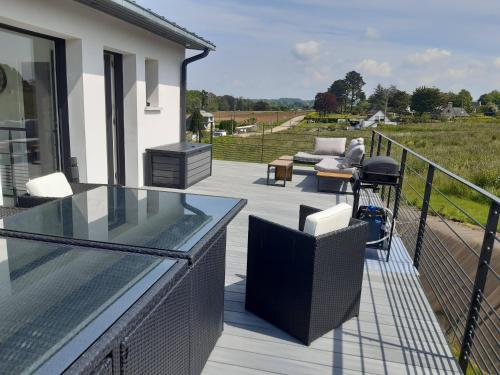 Balkons/terase, Maison FlaCeLo in Locquirec ciems
