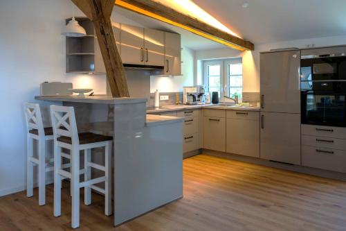廚房, Ferienwohnung Nordlande in 哈茨特爾馬爾施