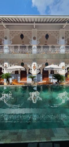 Swimming pool, Blue Garden Boutique Hotel in Jepara Beach