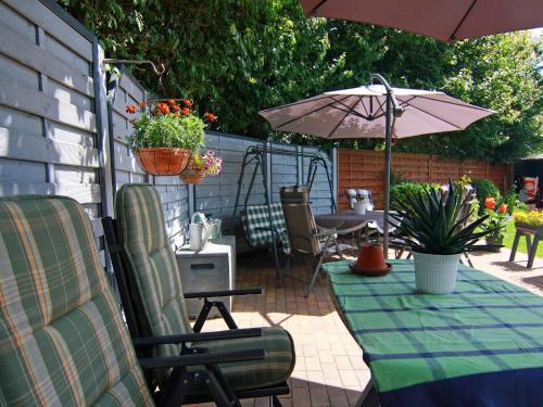 阳台/露台, 位于新布科的舒适公寓-临近水上运动区 (Cozy Apartment in Neubukow near Water Sports) in 新布科