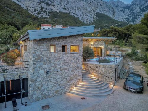 Viesnīcas āriene, Villa BIOKOVO BAST in Bast