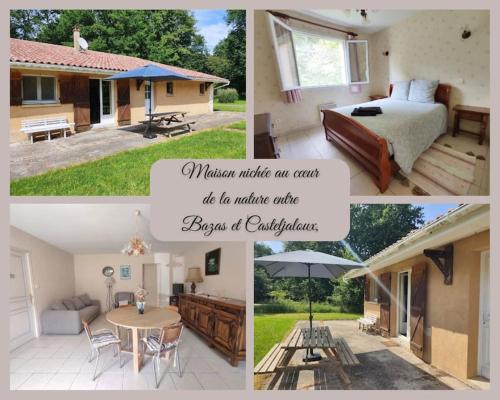 Maison sur 10 hectares entre Bazas et Casteljaloux gîte à louer Sauviac