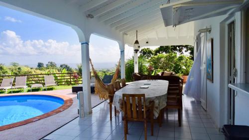 陽台/露台, Horizon Karukera - vue exceptionnelle sur la mer in 聖玫瑰