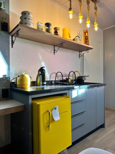 virtuve, La vita hospedaria studio amarelo in Nova Veneza (Santa Catarina)