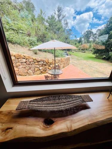 Hermosa cabana campestre con jacuzzi y lago in Cucaita