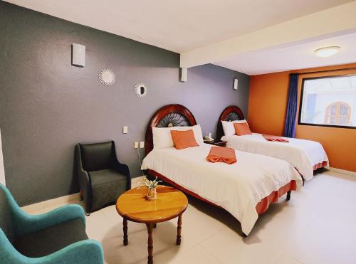 2 double beds