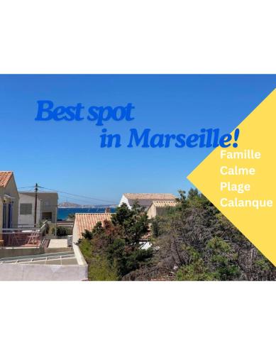 Maison bord de mer - 200m de la plage gîte à louer Marseille Borely Racecourse